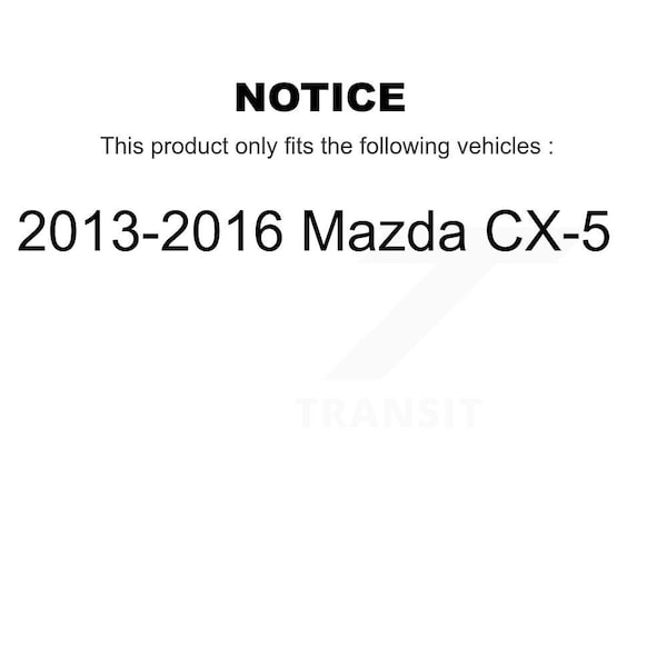 Front Right Hub Bearing Lower Control Arm Outer Tie Rod Link Kit For 2013-2016 Mazda CX-5